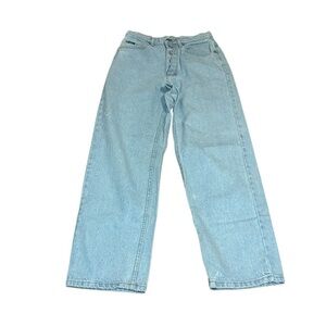 Lee Vintage High Rise Button Fly Light blue washed denim jeans, 7